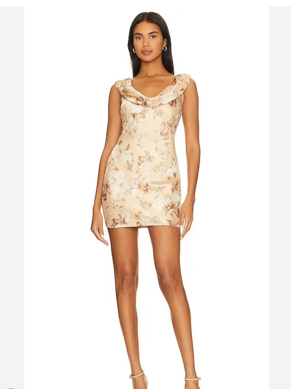 MAJORELLE Mini Dress in Antique Sepia Floral